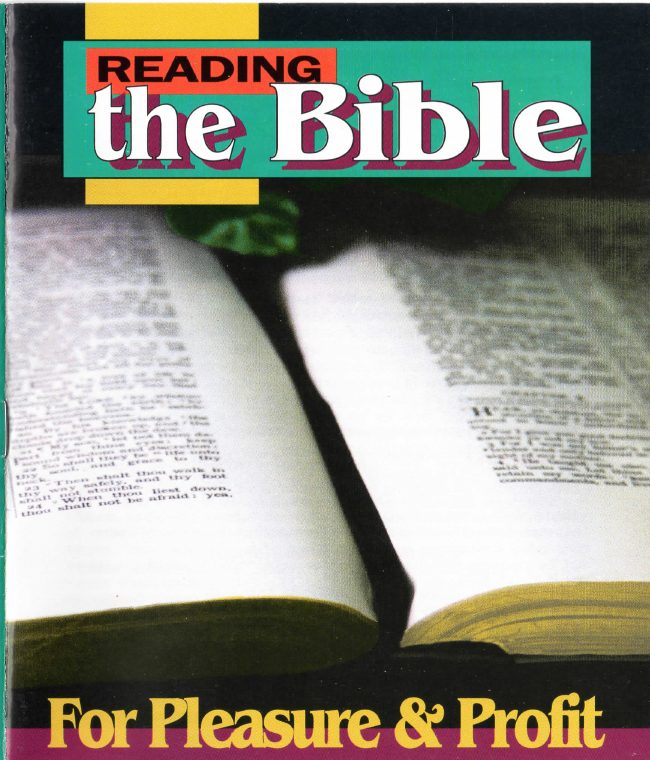 Cover of Reading The Bible for Pleasure and Profit